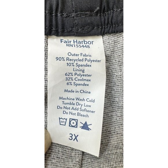 NWT Fair Harbor The One Shorts Mens Size 3X Navy Unlined Casual Trunks - Picture 3 of 5